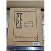 Image 3 : Pepe - Toilet Seat Riser with Handles (4"), Raised Toilet Seat with Lid, Elevated Toilet Seats for S