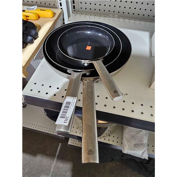 Lot of 3 Boue Diamond Non Stick frying Pans