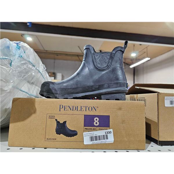 Pendleton Women's Size 8 Ankle Height Rubber Boots