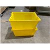 Image 3 : Extra Strong Yellow Amazon Stacking/Nesting Bins - No Lids  One Bin Per Lot - 23x16x11"Tall