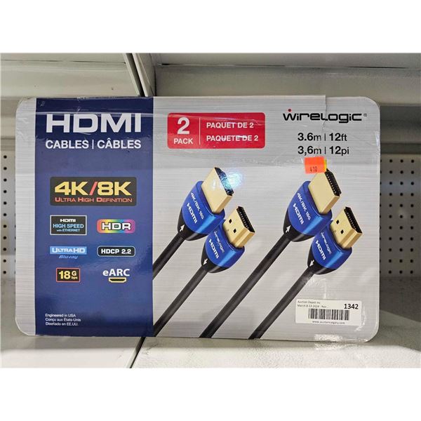 Wirelogic 12' DMI Cable 2 Pack