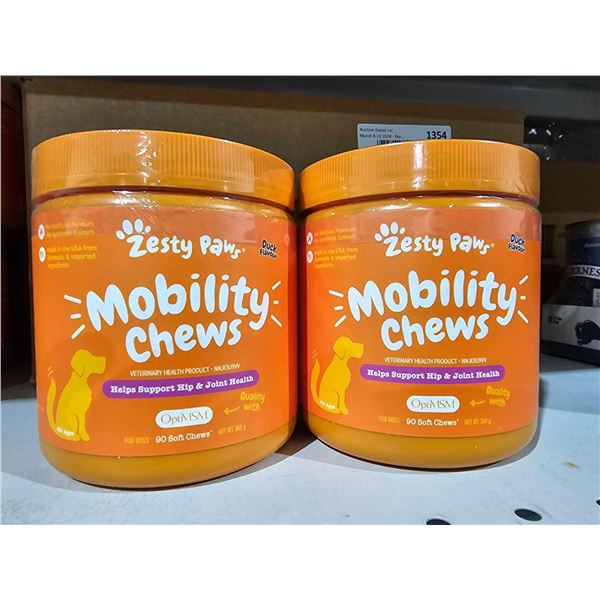 Zesty paws mobility chews 2 x 90 chews