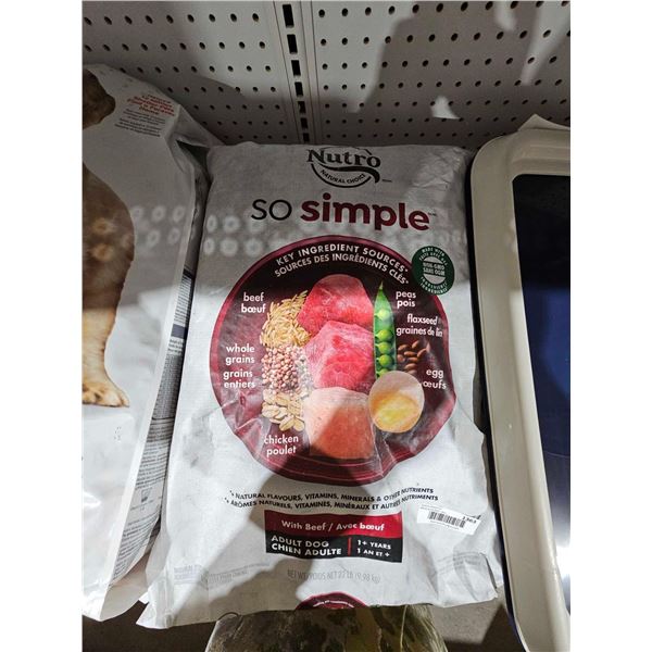Nutro So Simple Beef Dog Kibble 22Lbs