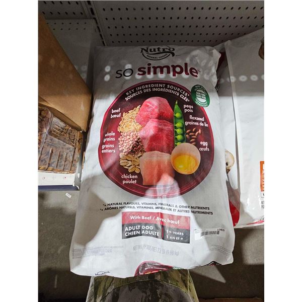 Nutro So Simple Beef Dog Kibble 22Lbs
