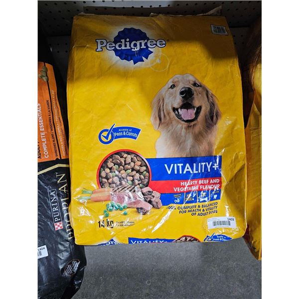 Pedigree Vitality+ Adult Dog Kibble 14kg