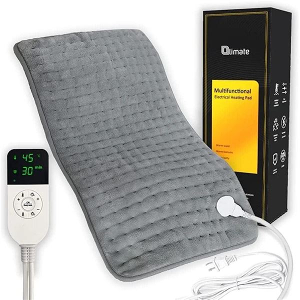 LIMATE XL Heating Pad for Back Pain Relief Electric Heating Pads for Cramps with Auto Shut Off 6 Hea