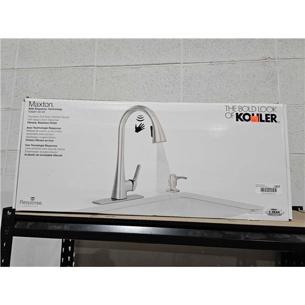 Kohler Maxton® Pull-down kitchen faucet with soap/lotion dispenser