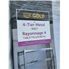 Image 1 : Co-op Gold 4 Tier Metal Shelf  72" Tall x 24" Deep x 72" Wide