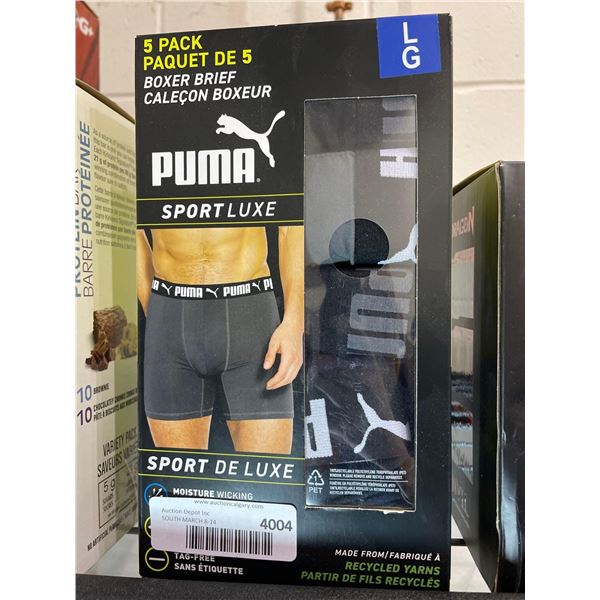 Puma sport luxe boxers 5 pack size L