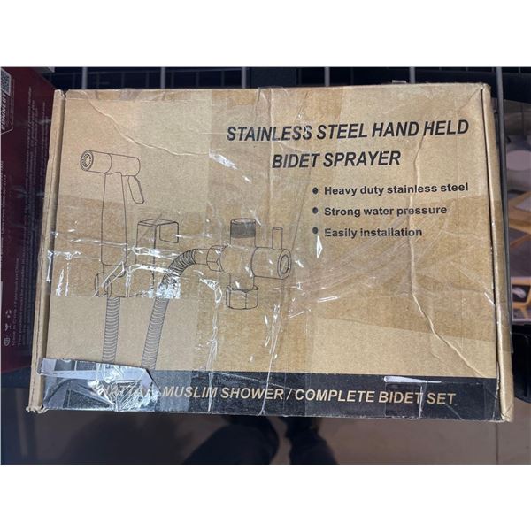 Stainless steel hand held bidet sprayer