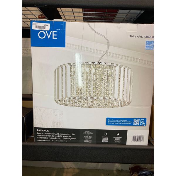OVE Patience Round Chandelier With integrated LED