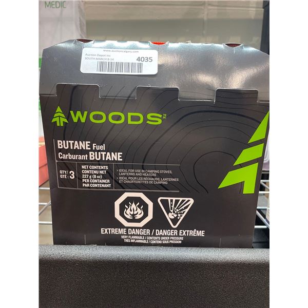 Woods Butane Fuel 3 x 227g