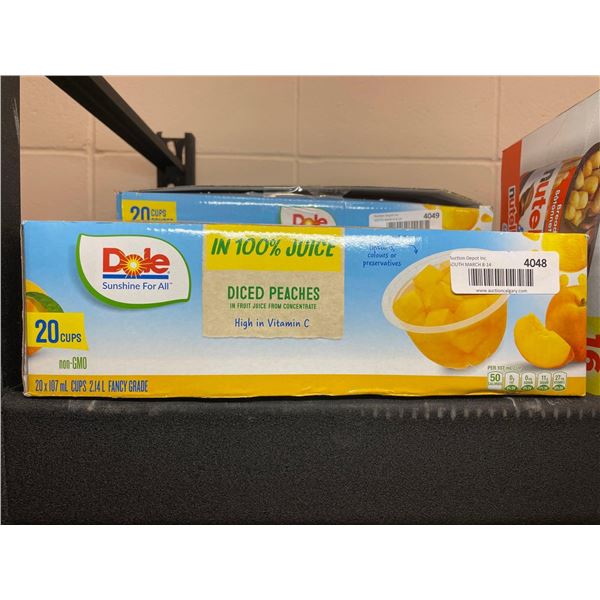 Dole Diced Peaches in 100% Juice 20 Cups