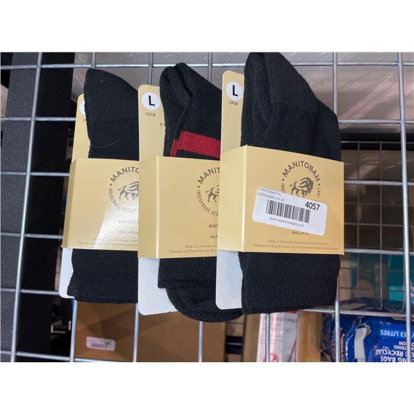 Manitobah Indigenous Designs Crew Socks Size Large