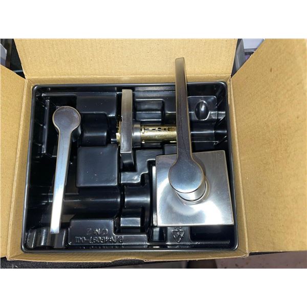 Lot of 2 Safe Lock Daylon Satin Chrome Passage Levers