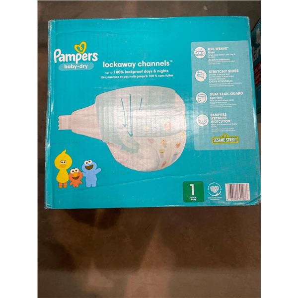 Pampers Baby Dry Diapers with Lockaway Channels 210 count