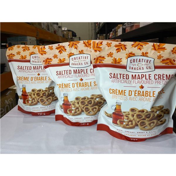 Creative Snacks Salted Maple Creme Pretzles 3 x 737g