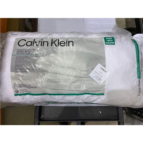 Calvin Klein Premium Luxury King Size Pillows 2 pack