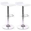Image 1 : White Low Back Barstools 2 pack