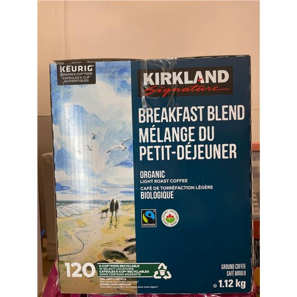 Kirkland Breakfast Blend Coffee Pods 120 count