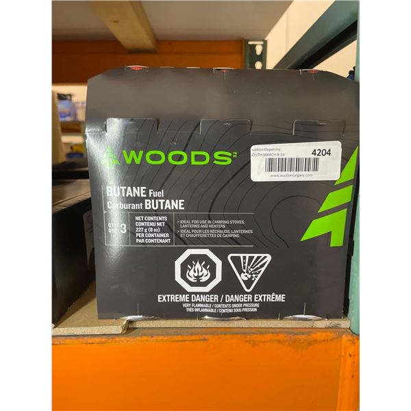 Woods Butane Fuel 3 x 227g