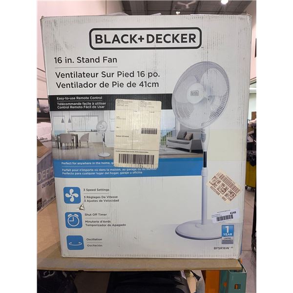Black + Decker 16" Stand Fan