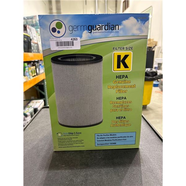 Germ guardian "K" size genuine hepa filter replacement