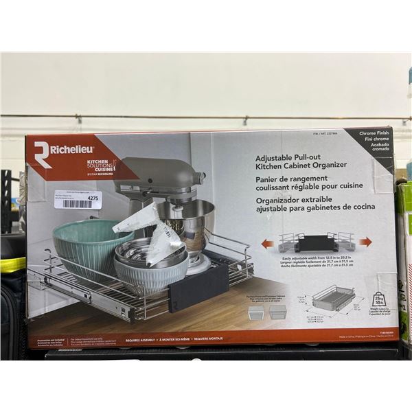 Richelieu Adjustable Pull Out Kitchen Cabinet Organizer