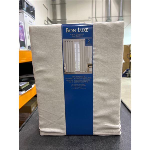 Bon Luxe 100% Blackout Grommet Window Panel Pair