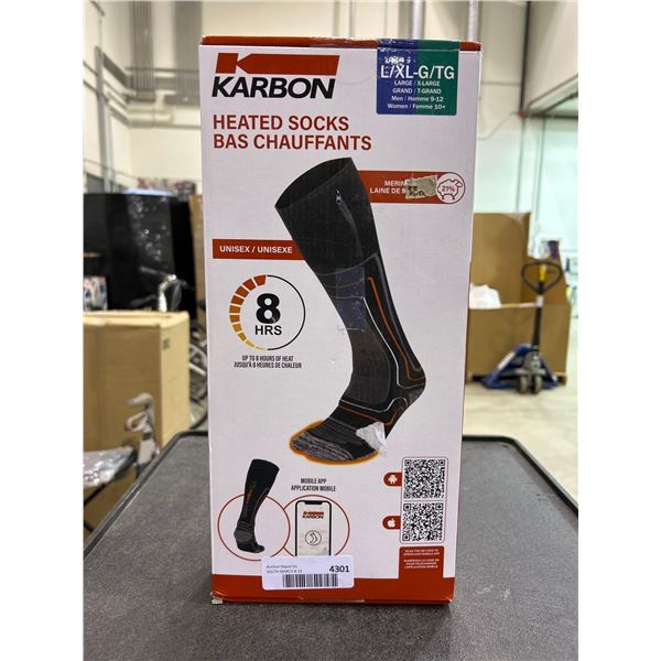 Karbon Heated Socks Size L/XL