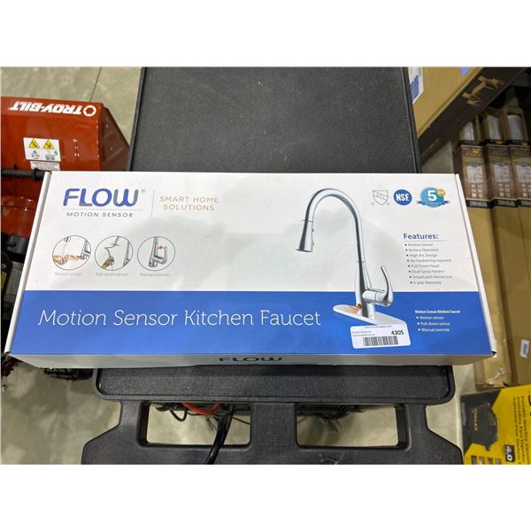 Flow Motion Sensor Kitchen Faucet