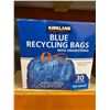 Image 1 : Kirkland Blue Recycling Bags 100 x 30 Gallons