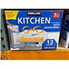 Image 1 : Kirkland Kitchen Trash Bags With Draw Strings 200 x 13 Gallons
