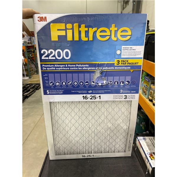 3M Filtrete 2200 Filter 3 Pack
