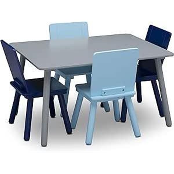 `4 Childrens Chairs with Table