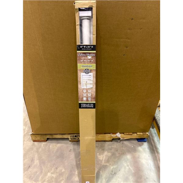 48" Width x 84" Height Cordless Zebra Shades