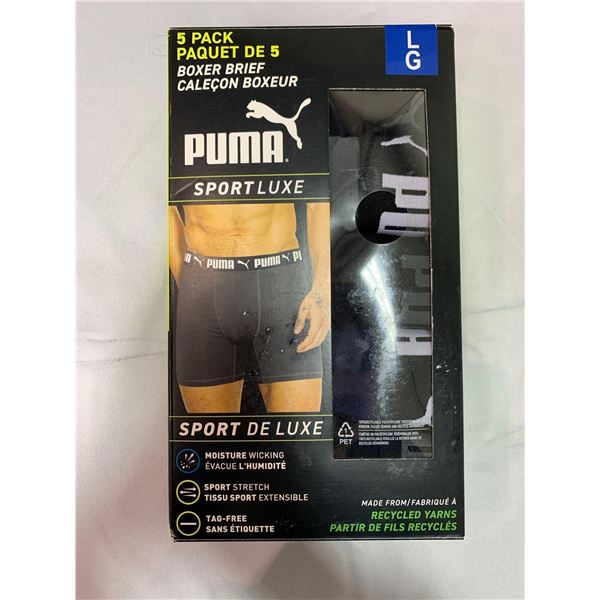 Puma Sport Luxe Boxer Brief 5 Pack Size L