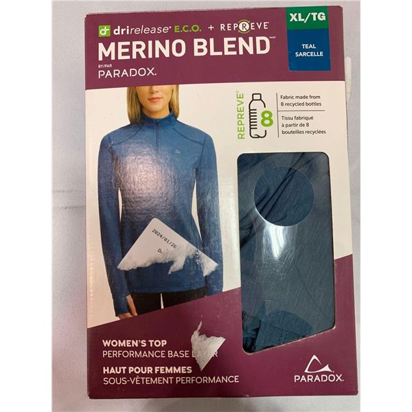 Dri Release ECO Merino Blend Womens Top Size XL