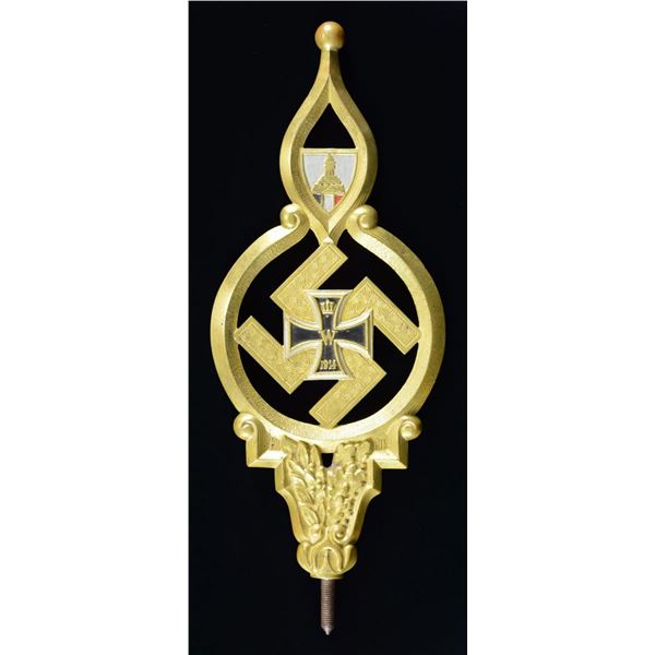 WWII GERMAN VETERANS FLAGPOLE FINIAL.