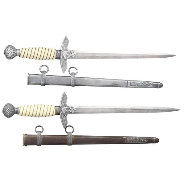 2 WWII GERMAN LUFTWAFFE DAGGERS.