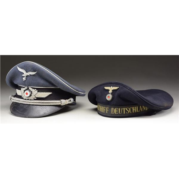2 WWII GERMAN HATS.