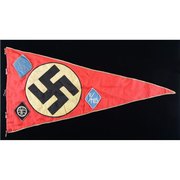 LARGE WWII GERMAN NSKK UNIT PENNANT.
