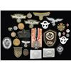 Image 1 : MOSTLY WWII GERMAN BELT BUCKLES, MEDALS, CLOTH, &