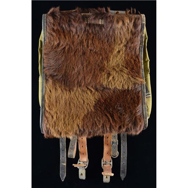 WWII GERMAN PONY FUR KNAPSACK.