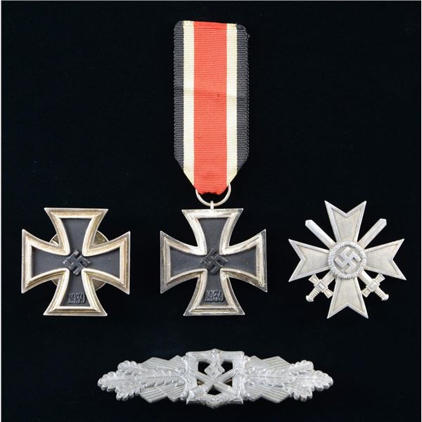 4 WWII GERMAN DECORATIONS.