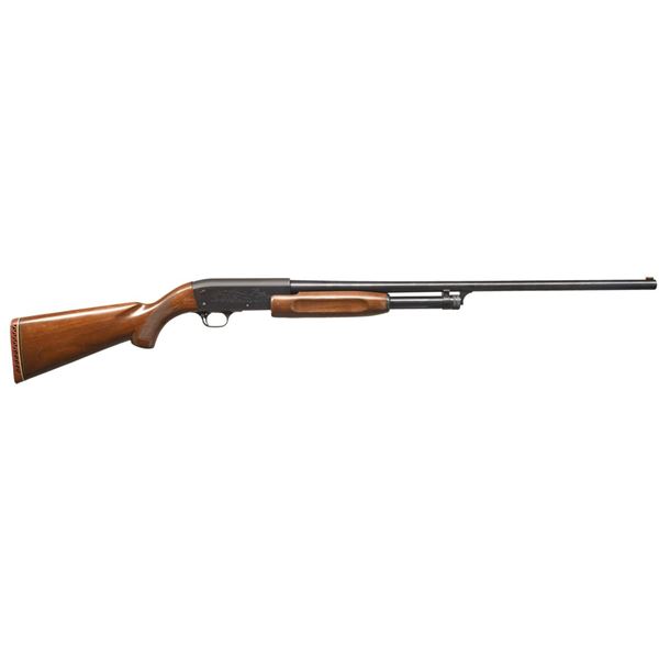 ITHACA 37 FEATHERLIGHT PUMP SHOTGUN.