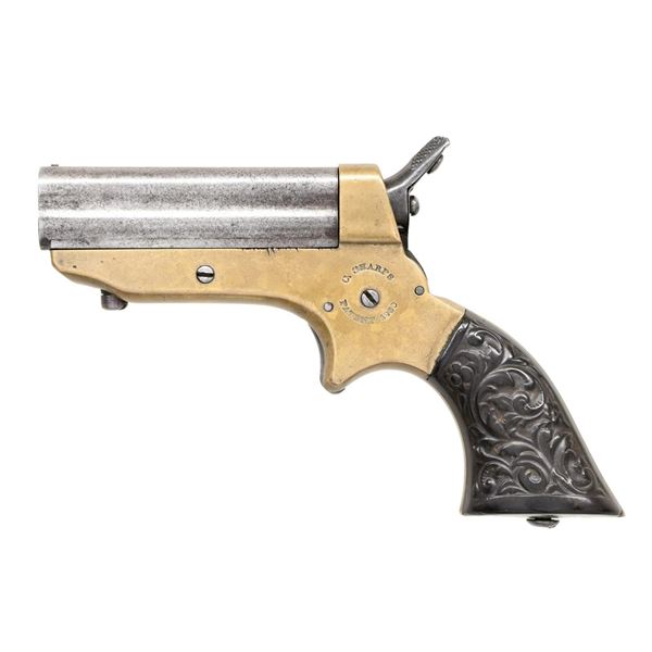 C. SHARPS MODEL 1A 4 BARREL DERINGER.