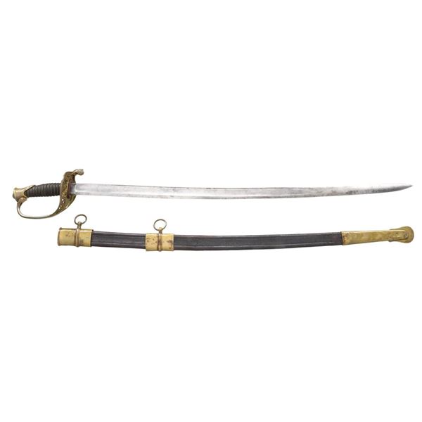 US M1850 FOOT OFFICER’S SWORD.