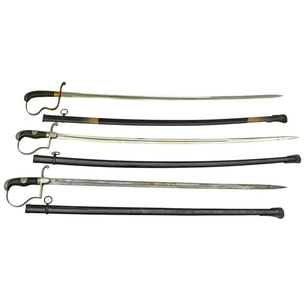 3 IMPERIAL GERMAN DRESS SWORDS.