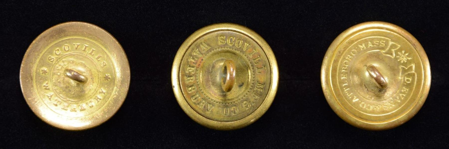 Engineer Buttons 3 TOPOGRAPHICAL ENGINEER BUTTONS. - Poulin Auctions